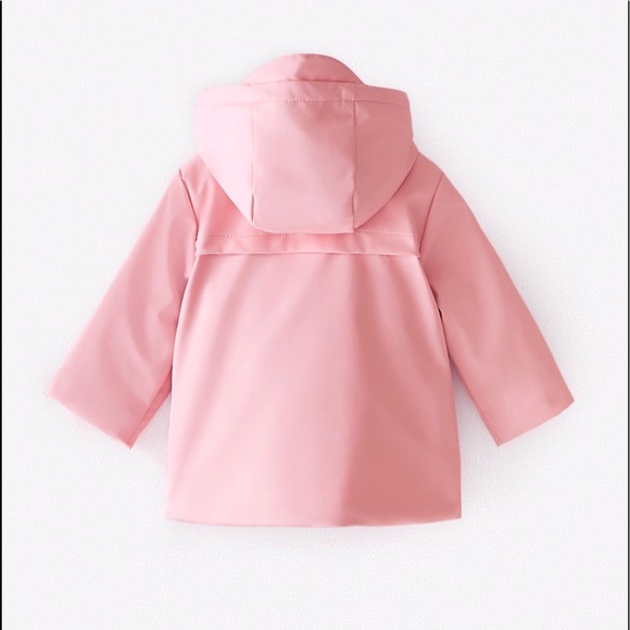 Zara Jackets & Coats Zara Pastel Pink 220 Girl Raincoat Poshmark